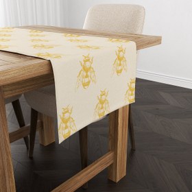 Resim Evmila Arı Desenli Runner Model - 40x140 cm 