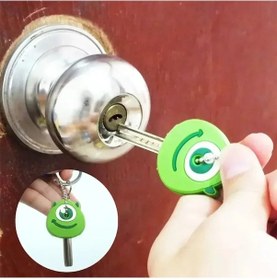 Resim Mınıso 46 Modelli Toptan Anime Anahtarlık Kapağı - Minnie Karikatür Taşınabilir Anahtarlık Tutucu Yellow Green 