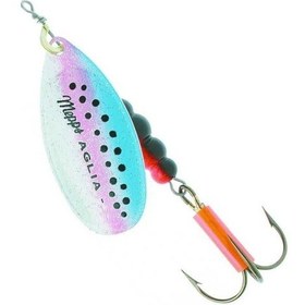 Resim Mepps Rainbow Mavi-pembe Benekli No:5 14g Döner Olta Kaşığı 