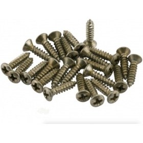Resim Fender Road Worn Pickguard/control Plate Screws 24 Gitar Yedek Parça 