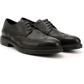 Resim Gönderi R Erkek Siyah Bağcıklı Hakiki Deri Klasik Oxford Ayakkabı Ddma80442167 Siyah 