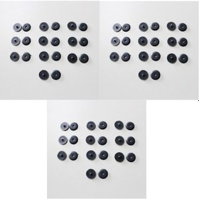 Resim 30 Adet- Gri Emniyet Kemeri Klipsi Düğmesi Stop Düğme Toka 