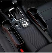 Resim Chuangyinshop 2 Adet Olengkky Abs Hafif Portabel Konsol Organizer Çıkarılabilir Tepsili Çok Fonksiyonlu Siyah 