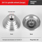Resim Springsun Z4116 Yüksek Koltuklu Tezgah Matkapı İçin Alüminyum Bant Çarkı, 21 Delikli Metal Aktarma Spindle , Dayanıklı Endüstriyel Parça 