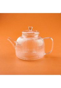 Resim Tohanaa Cam Süzgeçli Demlik - Şeffaf - 900 Ml Renkli 