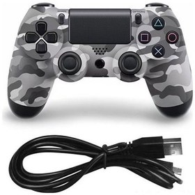 Resim Yaozixa Ps4 Ve Pc Uyumlu Kablolu Oyun Kolu, Dijital Ve Mod Simülasyonu, Dual Shock Titreşim, Ergonomik Tasarım, Kamuflaj Gri 