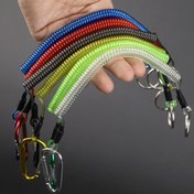 Resim 6 adet Balıkçılık Askısı Sarılı Çelik Askı, Kayak Aracı Askıları Ağır Hizmet Tipi Geri Çekilebilir Çelik Tel Askı 