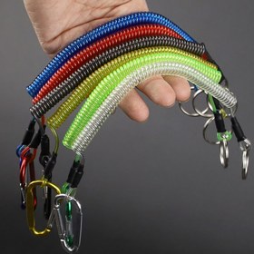 Resim 6 adet Balıkçılık Askısı Sarılı Çelik Askı, Kayak Aracı Askıları Ağır Hizmet Tipi Geri Çekilebilir Çelik Tel Askı 
