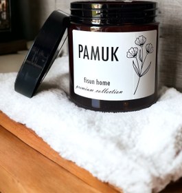 Resim Fisun Home Amber Pamuk Kutusu Organizer Beyaz Etiketli Mika Plastik Banyo Düzenleyici 