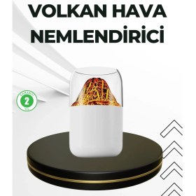 Resim Epilons Usb Şarjlı Volkanik Tasarımlı Buhar Makinesi 