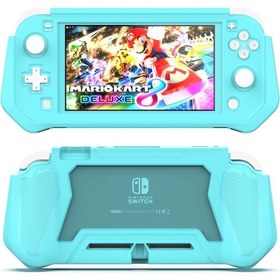 Resim Jeehugo Nintendo Switch Lite İçin Tam Kaplama Korumalı Tpu Kılıf - Mavi Yeşil Oyun Konsolu Koruma Kılıfı 