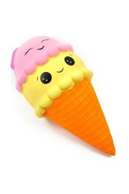 Resim Buldum Squishy 15 Cm Dondurma Gülen Yüz Sık Bırak Oyuncak Sukuşi Oyuncak Squishy Ice Cream Slow Rising 