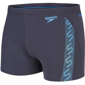 Resim Speedo Giyim Mayo Monogram Asht Am Gry Blu 