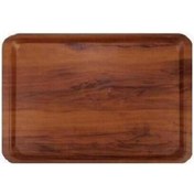 Resim Ahşap Köşeli Servis Tepsisi 