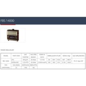 Resim Fujiyama Fhs 14000 F Bacalı Fanlı Doğalgaz Sobası 12,8 Kw 