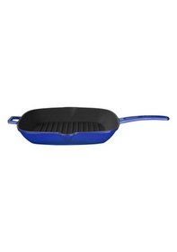 Resim Lava Grill Tava 28 x 28 CM Metal Saplı Mavi 