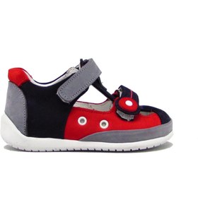 Resim MİNNO KİDS MK1835 LACİVERT \u002F GRİ ERKEK ÇOCUK ÇİFT CIRTLI SANDALET 