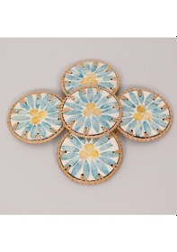 Resim Muteber Rattan 6'lı Sedefli Bardak Altlığı Diğer 