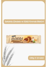Resim Ülker Saklıköy Çikolatalı Kremalı Bisküvi 100 Gr X 18 Adet 