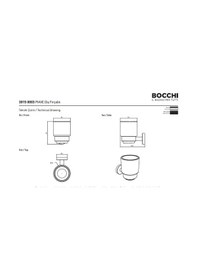 Resim Bocchi Piave Diş Fırçalık Mat Siyah 3015-0003-ab Krom 