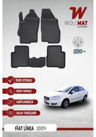 Resim Fiat Linea Paspas 2007-2017 Arası 3d Havuzlu Paspas Seti 