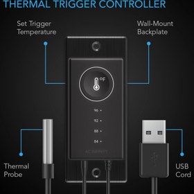 Resim Controller 1 USB Fanları Için Ayarlanabilir Termal Anahtarlayıcı 