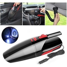 Resim Rogfer Araba Kablolu Taşınabilir 120 W El Güçlü Elektrikli Süpürge Led Işık Kablosu Uzunluğu İle: 5m Black 