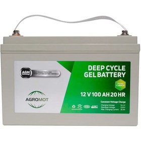 Resim Agromot 12v 100 Ah Jel Akü Deep Cycle Nano Carbon Agm Battery 