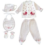 Resim Sema Bebe Kız Bebek 5'li Zıbın Set Pembe 