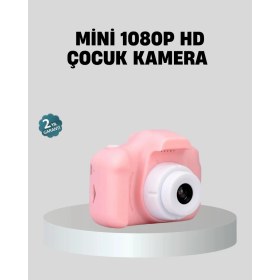 Resim Datatek Mini Dijital Çocuk Kamerası 8mp Hd Ekranlı 1080P Video ve Şarjlı 