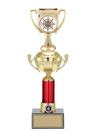 Resim Odak Kupa - Figürlü Kupalar - Kupa Figürlü Kupalar Fg-054 C - 41 Cm Altın - Beyaz 