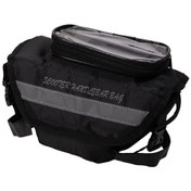 Resim Motosiklet Maxi Scooter Gidon Ara Çantası Navigasyon Dokunmatik Telefon Tutucu Motor Tur Çanta Renkli 