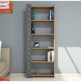 Resim Variant Variant City Kitaplık - Ceviz / Mavi 