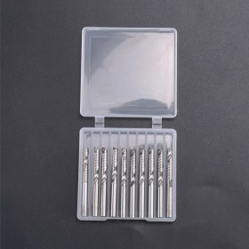 Resim Dadata 10 Paket Cnc Yönlendirici Bitleri 1/8 Inç Shank Spiral Upcut Yönlendirici Bit Tek Flüt Flute Uç Frezeleme Kesici Tungsten Çelik Gravür Oyma Araçları Kiti Mdf Ahşap Akrilik Pvc (Yurt Dışından) 