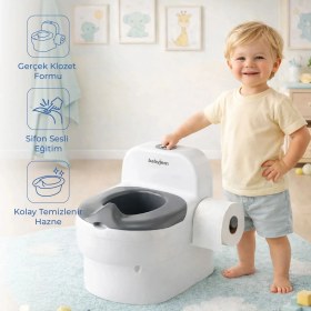 Resim Babyjem Bebeğimin İlk Tuvaleti Sifon Sesli Lazımlık Oturak 