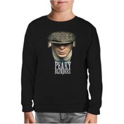 Resim Peaky Blinders - Button Siyah Çocuk Sweatshirt Siyah 