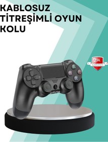 Resim Kablosuz Ps4 Oyun Kolu Çift Titreşimli Motor Uzun Pil Ömrü Ve Hassas Kontrol 