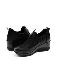 Resim Kadın Dolgu Topuk Nubuk Deri Ayakkabı Siyah 2111522k Siyah 