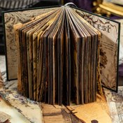 Resim 192 Yaprak (384 Sayfa) Vintage Antika Tarzı Yazı Defteri Seti - Yaşlı Pergament Kağıdı Kitap, Harf ve Tarihi Haritalar/Grafikler - DIY Scrapbooking, Kaligrafi, Hediye Paketleme, Planlayıcı - Koleksiyonluk Kırtasiye (Mürekkep Dahil Değildir) 