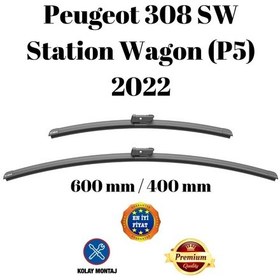 Resim Peugeot 308 Sw Station Wagon P5 2022 Uyumlu Ön Cam Silecek Süpürgesi Takımı 600/400mm Silbak Sb2416c2 