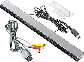 Resim PEGLY 2 in-1 Wii AV Kompozit Ses Video Kablosu Kablolu Kızılötesi Ray Sensör Çubuğu Nintendo Wii ve Wii U ile Uyumlu 