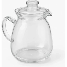 Resim Aesco Dayanıklı Borosilikat Cam Demlik - 600 ml Şeffaf Çaydanlık, Filtreli Bitki Çayı ve Kahve Demleme Sürahisi, Kapaklı Cam Demlik 