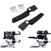 Resim Siyah Motosiklet Alüminyum Alaşımlı Yolcu Korkuluğu Evrensel R1200gs Kuyruk Kutusu Korkuluğu Özel Ralli Arabası Modifiye Korkuluğu Diğer 