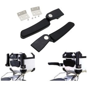 Resim Siyah Motosiklet Alüminyum Alaşımlı Yolcu Korkuluğu Evrensel R1200gs Kuyruk Kutusu Korkuluğu Özel Ralli Arabası Modifiye Korkuluğu Diğer 