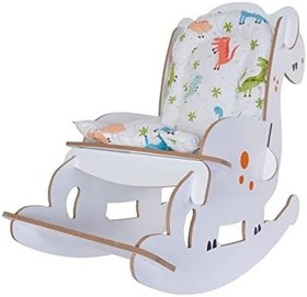 Resim Ahşap Sallanır Çoçuk Sandalyesi Çocuk Koltuk Bebek Koltuk Sandalye 