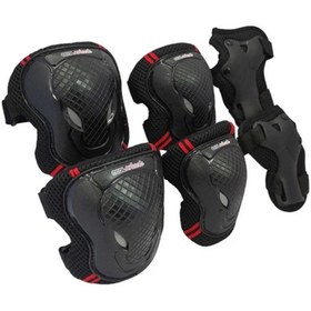 Resim Genel Markalar Çocuklar İçin Siyah Renk Dizlik ve Dirseklik Seti S-M Koruyucu Set 