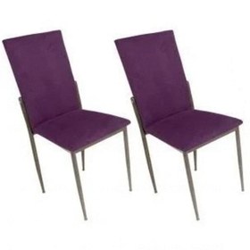 Resim Bengimobilya Sandalye Gözde Model Metal Transmisyon Nikelaj Mor Renk Kumaş El (532787252) 