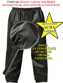 Resim go out Motorcu Su Geçirmez Ekstra Ağlı Tek Alt Pantolon %100 Su Geçirmez Dikişsiz Sıcak Tırtıklı Yapıştırma 