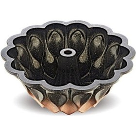 Resim Fms Damla Gülü Bakır Renk Granit Kek Kalıbı 26 Cm 9024 