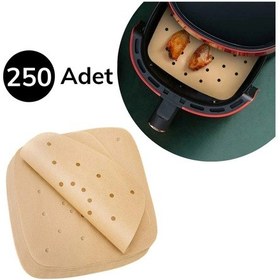 Resim Biishe 250 Adet Air Fryer Pişirme Kağıdı Tek Kullanımlık Hava Fritöz Yağ Geçirmez Yapışmaz Gıda Piş Çok Renkli 